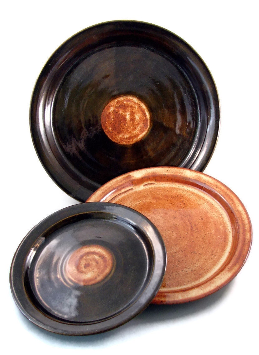 Wedding Registry - Reserve Your Custom Made Ceramic Dinnerware Sets - Espresso Sunrise Tableware