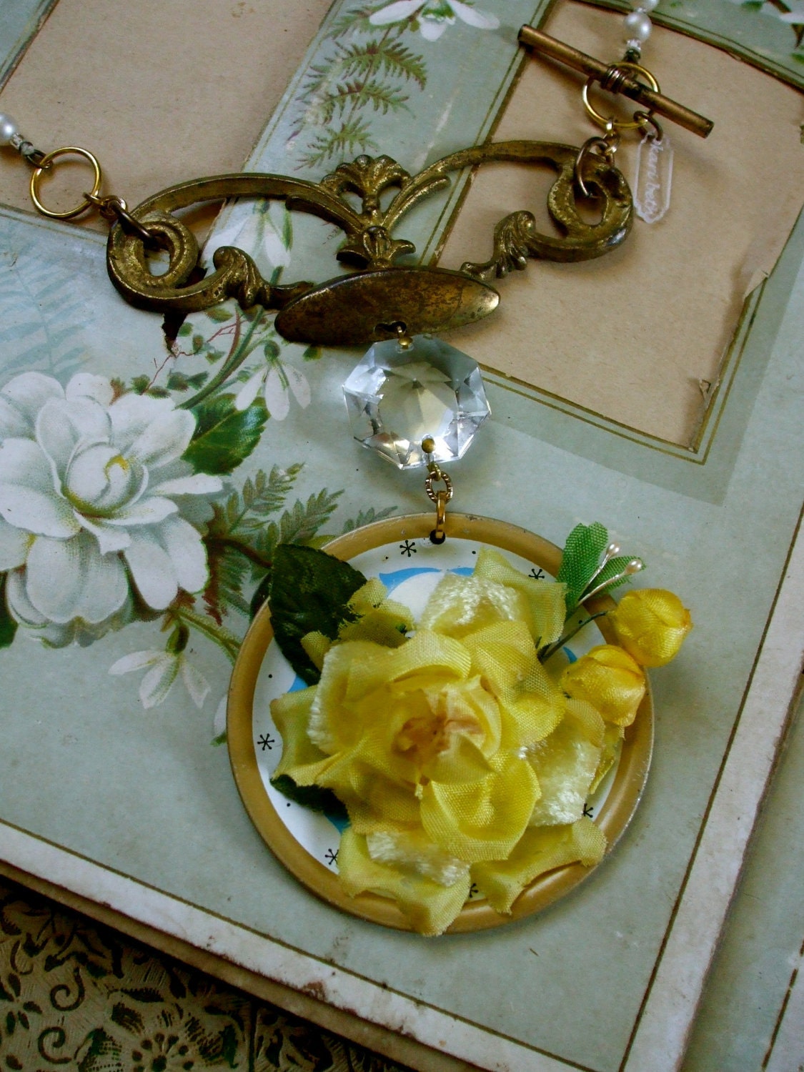Modern Millinery No.5 -Vintage Assemblage Necklace
