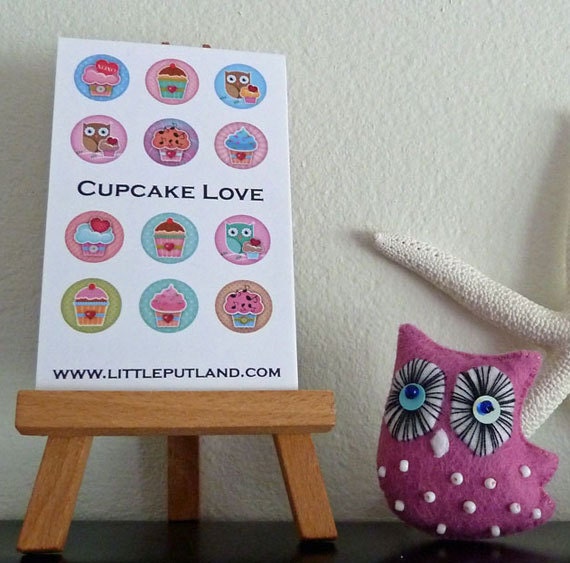 2012 CUPCAKE LOVE mini pocket calendar (business card size)