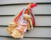 Corn Husk Apple Head Kitchen Witch Doll
