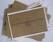 Stitched thank you notes with quote (set of 4 with envelopes)