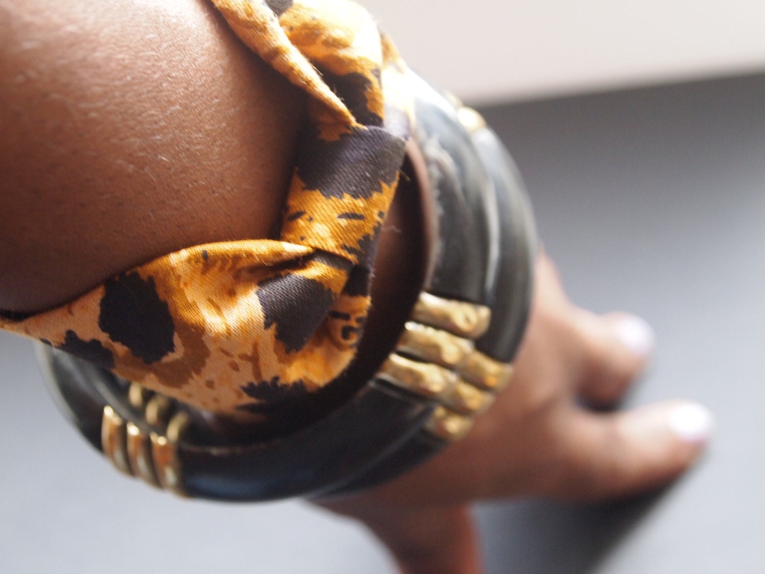Leopard African Printed Fabric Cuff