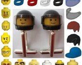 Custom design your own Cufflinks - Handmade with LEGO(r) Heads