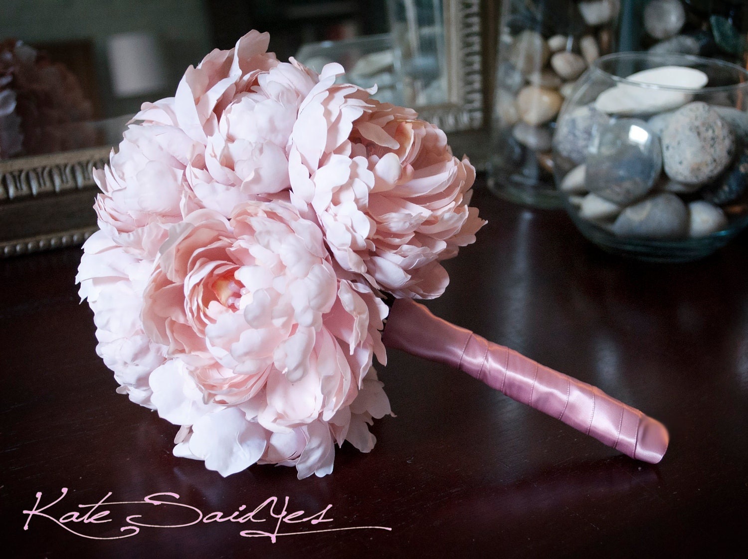 Pink Peony Wedding Bouquet