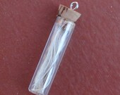 White Horse Hair Spirit Glass Jar Pendant