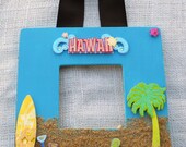 Wood Hawaii Beach Theme Picture Frame