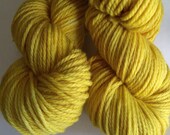 Semi-Solid Mustard Yellow Merino/Cashmere/Nylon Aran Weight Yarn