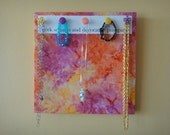 Pink, Orange and Yellow Batik