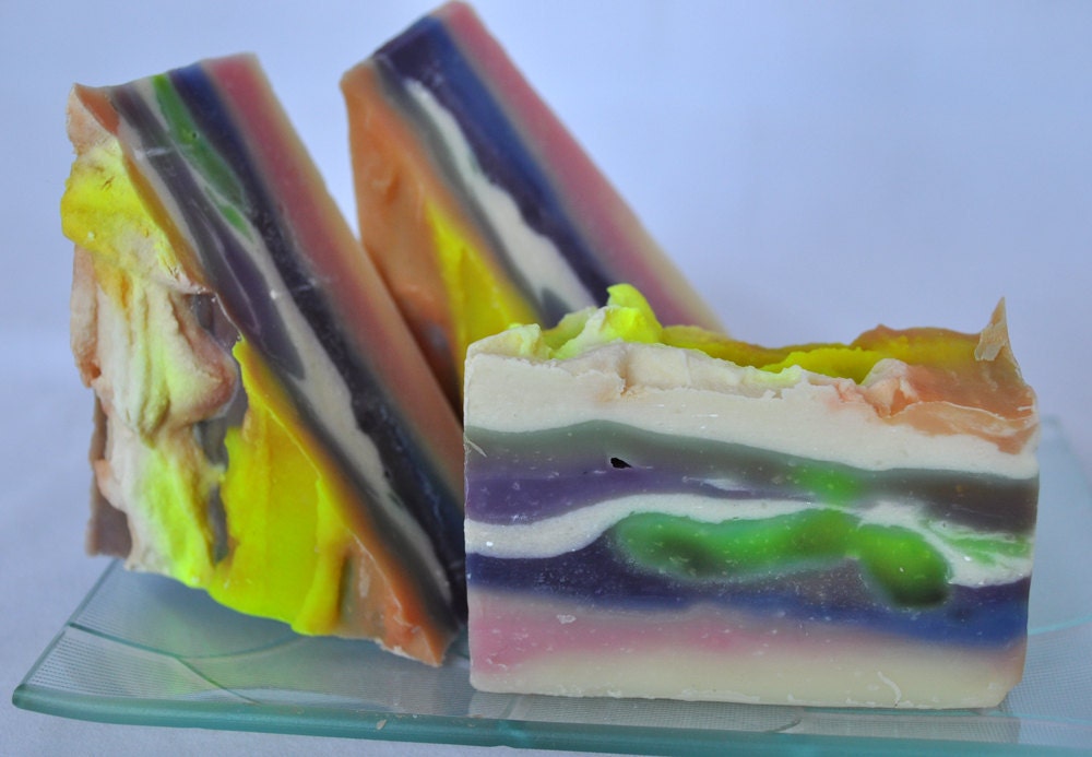 Over The Rainbow Cold Processed Handcrafted Soap