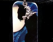 A Witch and Her Familiar Multi-strand Halloween Necklace