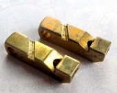 Vintage Whistle Pendants (2X) (M549)