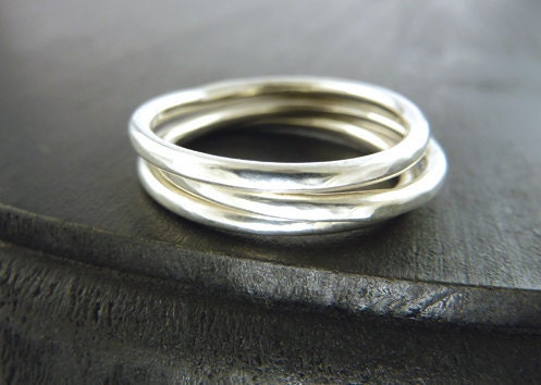 Silver Stacker Ring Set