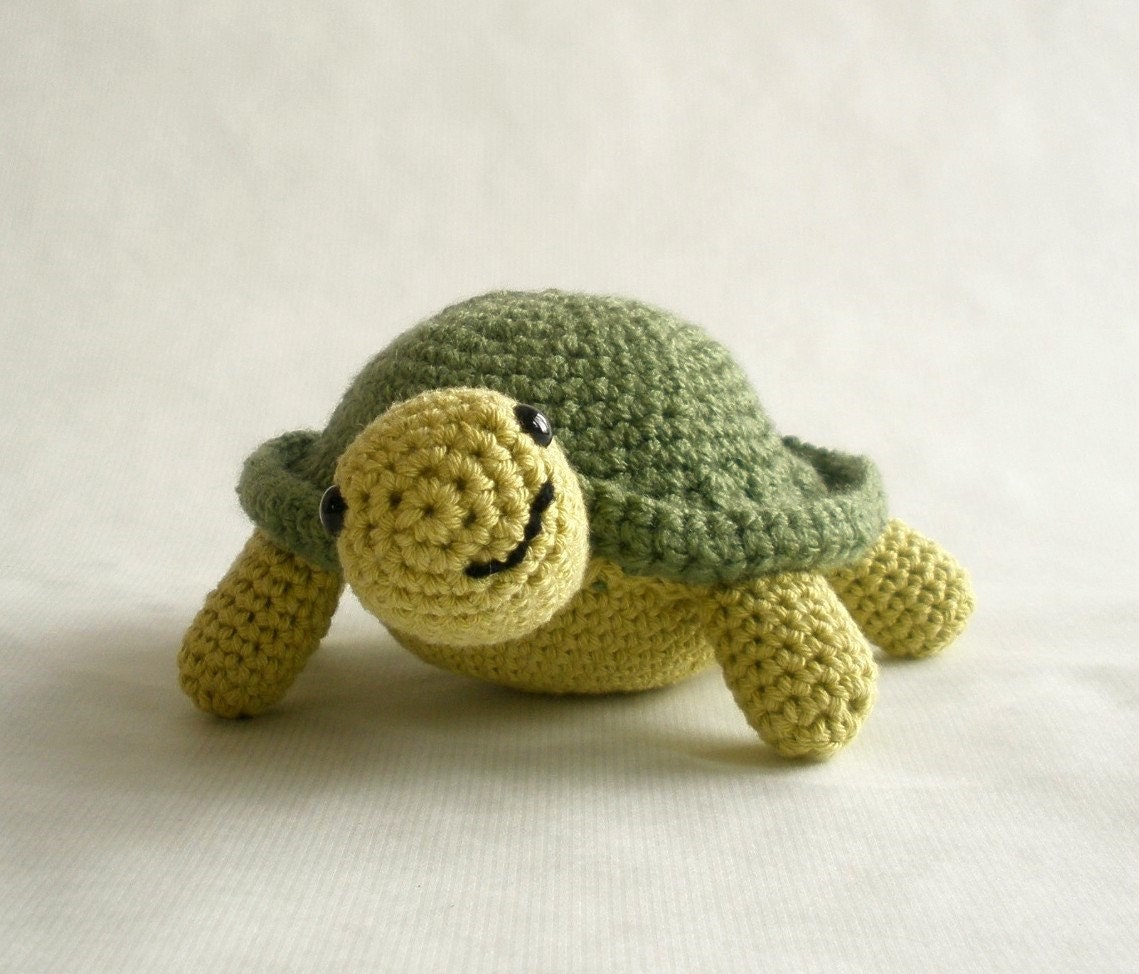 Crochet Cotton Turtle Plushie