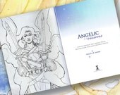 Angelic Visions Art Book Gift Bundle with SKETCH, Bookmark, and Print