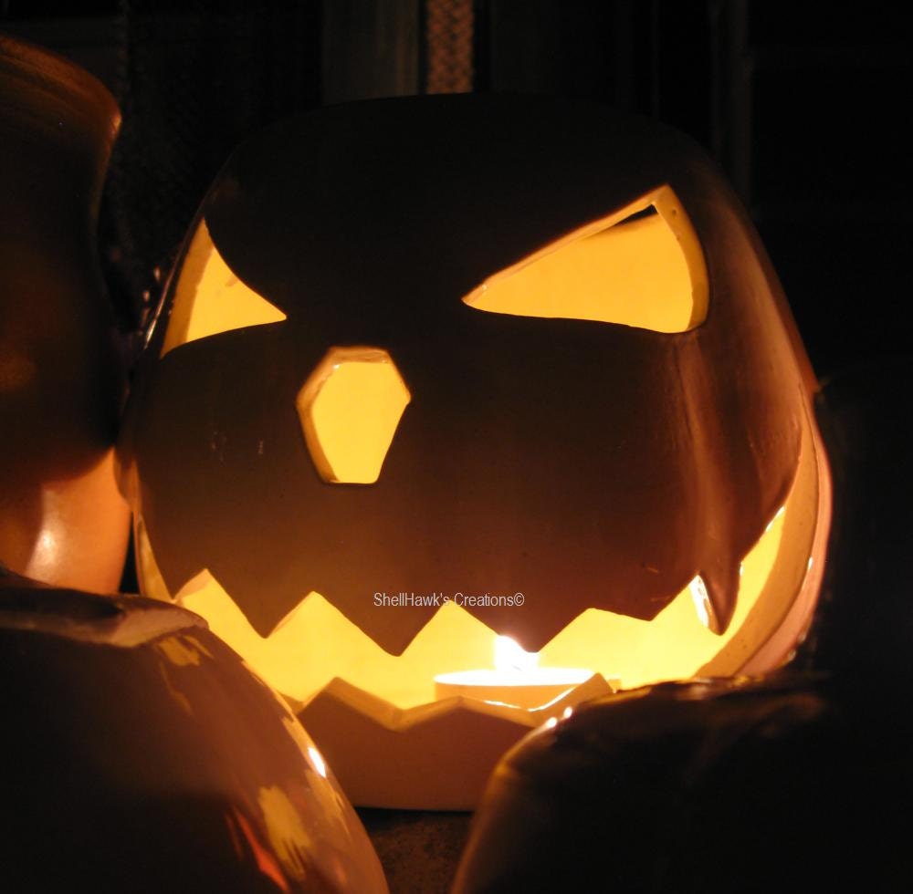Halloween White Hanging Jack o Lantern