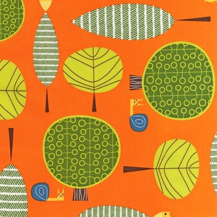 Suzanne Ultman, Critter Community, Snails in the Forest in Retro, 1 yard