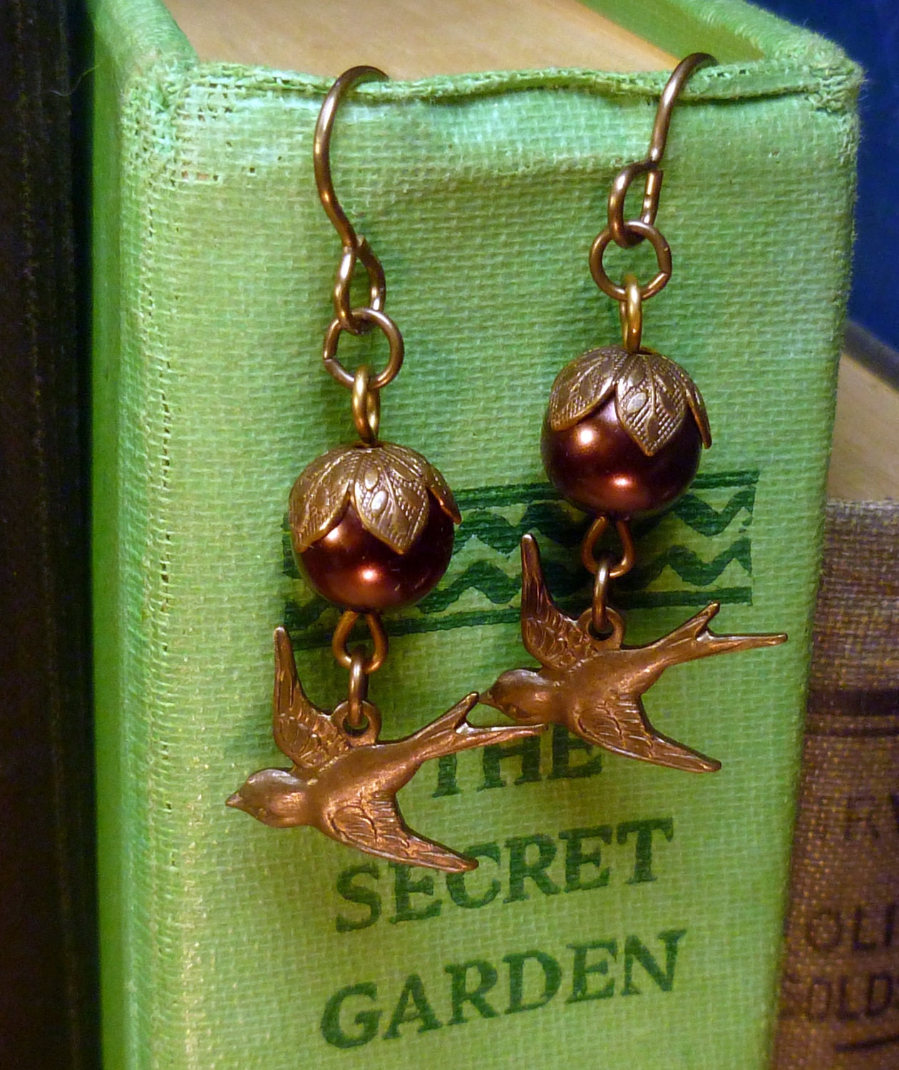 Steampunk Captain Lenora's vintage earrings E006
