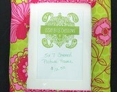 Jewel of the Nile 5x7 Covered Picture Frame (Ready to Ship)