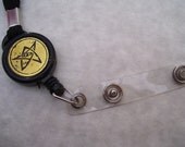 Elder Sign ID Badge Reel with attached lanyard