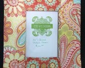 Paisley Splash 5x7 Covered Picture Frame (Ready to Ship)