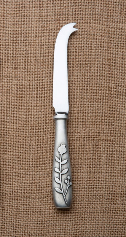 NEW - cheese knife - berry pattern