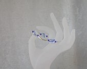 Silver and Cobalt Bracelet