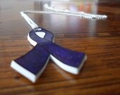 Purple Pancreatic Cancer Necklace