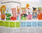 Vintage 1961 McCall's Giant golden Make-it Book for Kids, 150 Pages Full of Sixties Illustrations Craft Projects