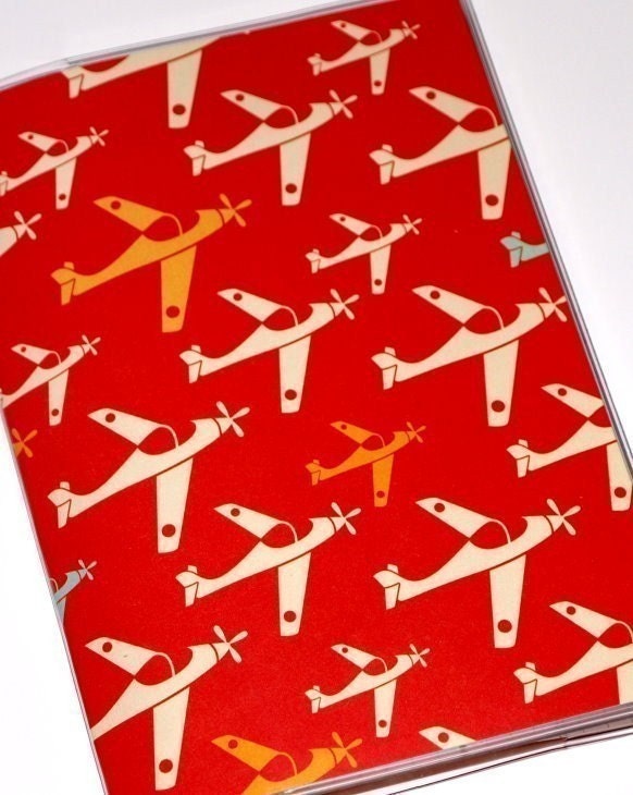 Passport Cover  - Jet Set in Red