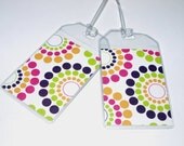 Luggage Tags - Set of Two  - Roundabout Dots