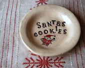 christmas decor cookies for santa plate