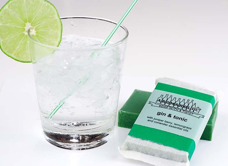 Gin and Tonic soap - juniper and citrus handmade soap bar