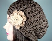 Beret Hat in Chocolate Brown, Camel, Beige