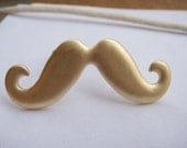 Golden mustache adjustable ring - GeluguAccessories