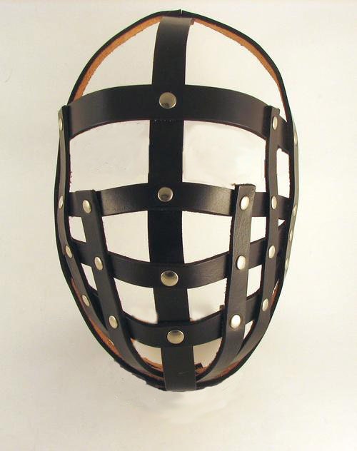 HAND MADE GOTHIC  Masquerade Black Leather Mask