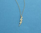 gold lightning bolt necklace 14kt gold filled chain