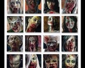 Zombie horde print 12.5" x 23"