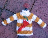 Hand Knit Chili Pepper Sweater Ornament