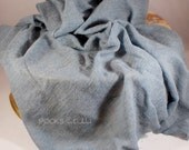 Newborn Photography Prop - SWADDLE WRAP - Blue Slate Knit Fabric