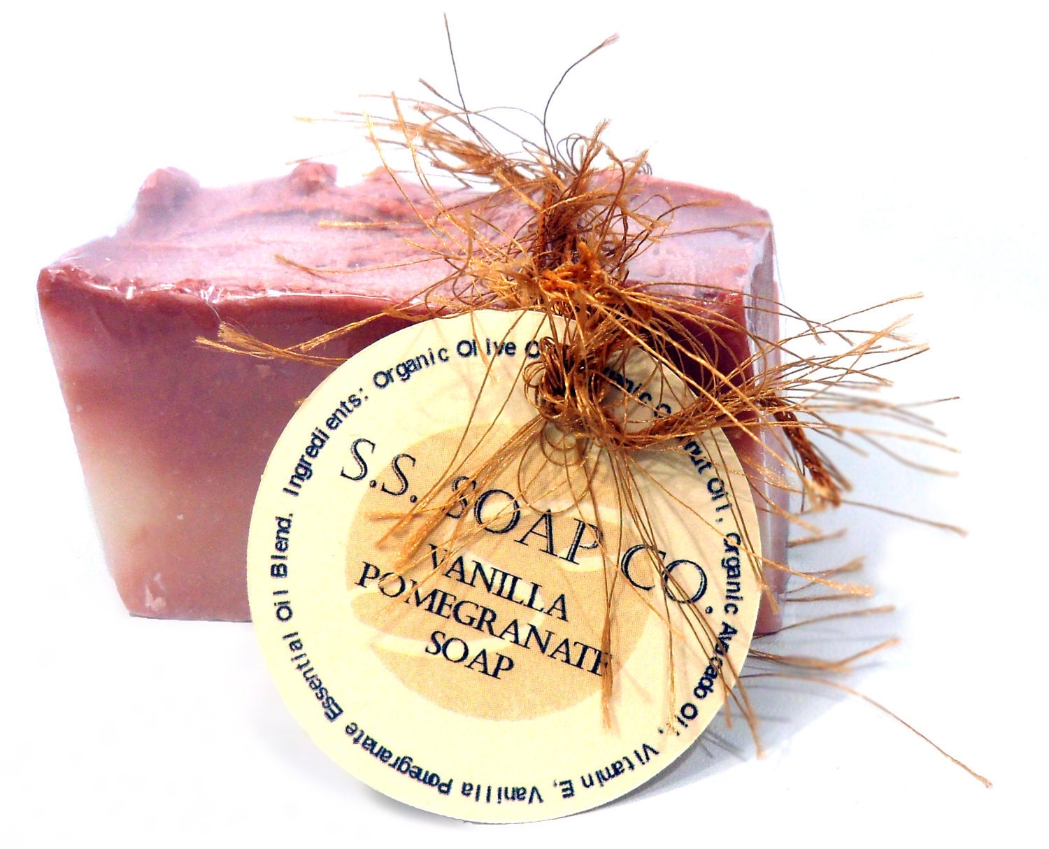 Vanilla Pomegranate Soap Bar with Vitamin E Oil