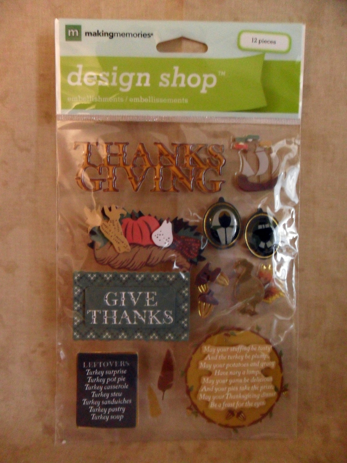 Design Shop Thanksgiving Stickers by Making Memories-SALE