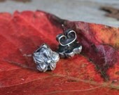 Best Buds, fine and sterling silver post earrings