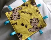 Crinkle Ribbon Tab Toy for Baby - Cotton Flannel