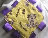 Crinkle Ribbon Tab Toy for Baby - Cotton Flannel