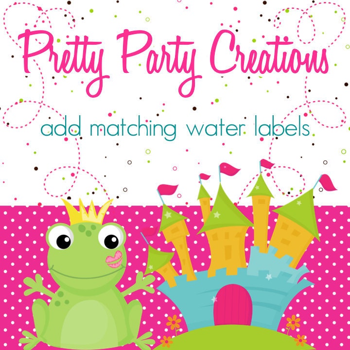 MaDE to MATCH any theme - add matching water bottle labels to your order