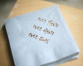 Wedding Napkins - Love Letters Custom Cocktail Napkins