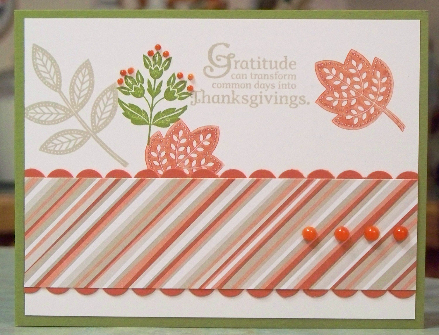 Thanksgiving Card, Stampin Up Day of Gratitude