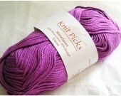 Knit Picks Yarn, Shine Sport, Pima Cotton Modal, Crocus, Fuchsia Pink Purple Violet