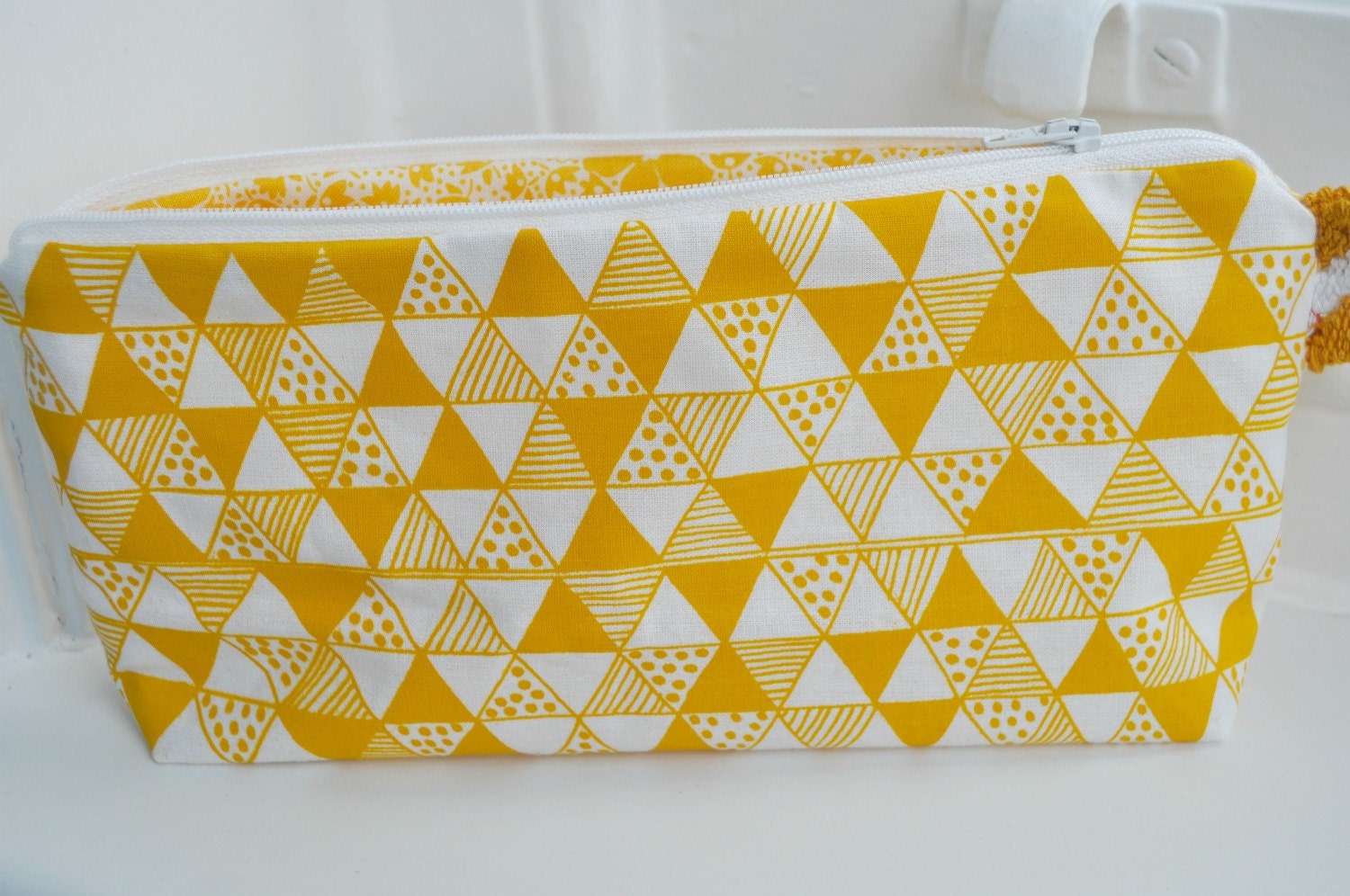 Yellow Triangle Mania Pouch