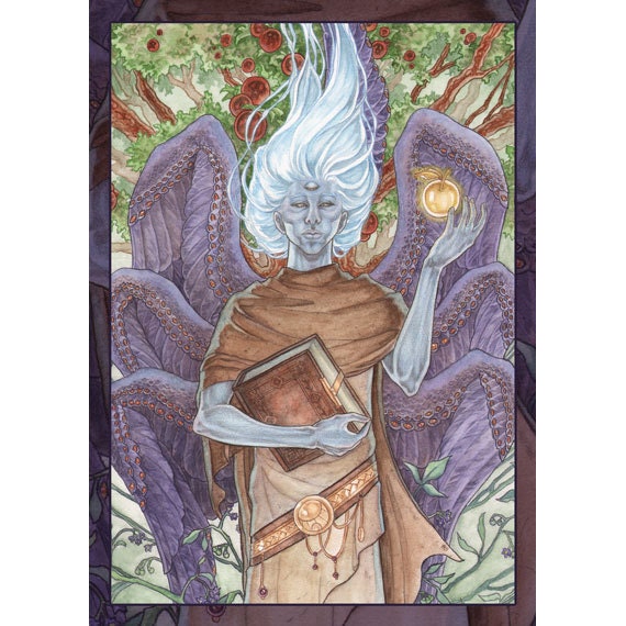 The Archangel of Death - Signed ACEO Mini Print